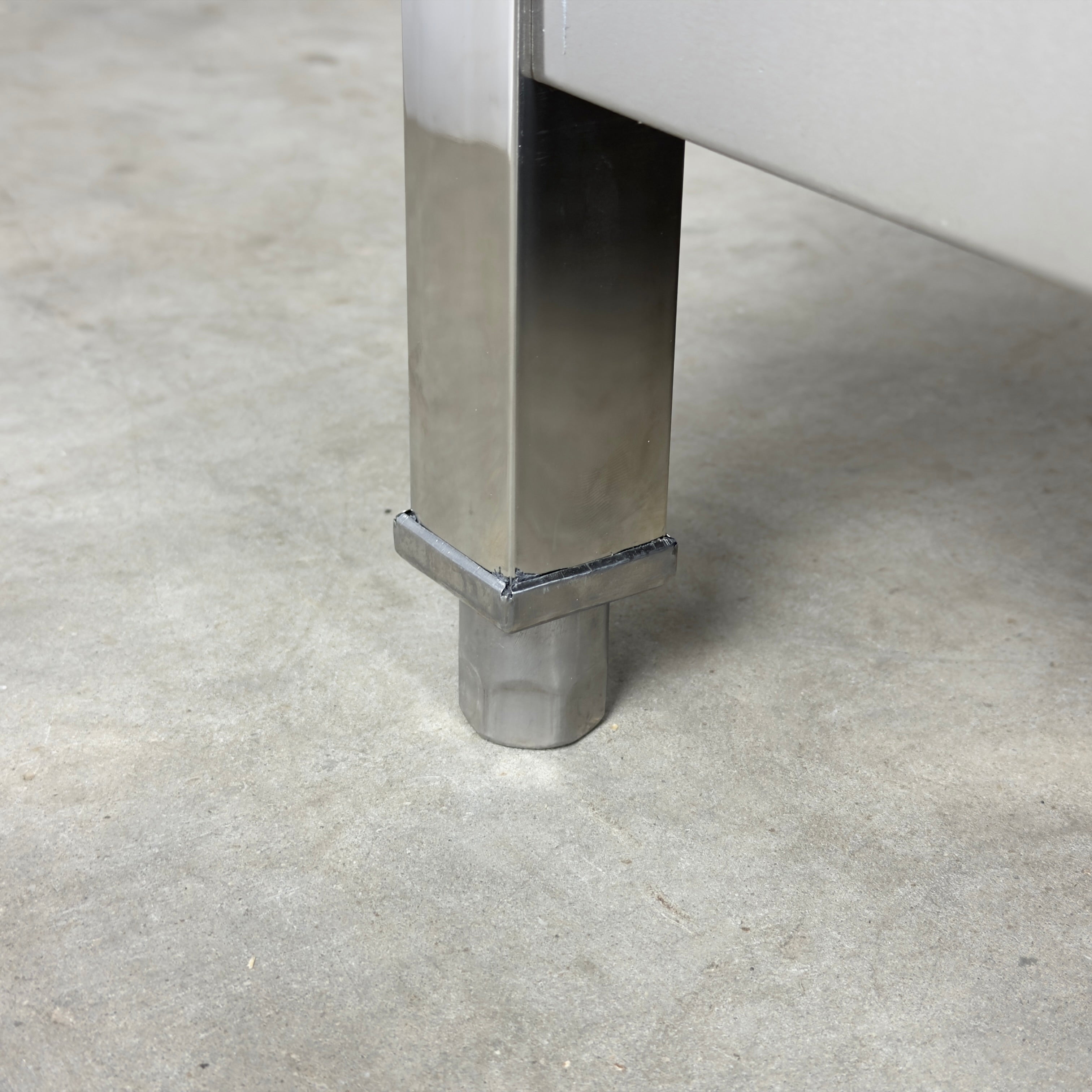 RVS werktafel met dubbel bodemschap - RVS 201 - diverse afmetingen