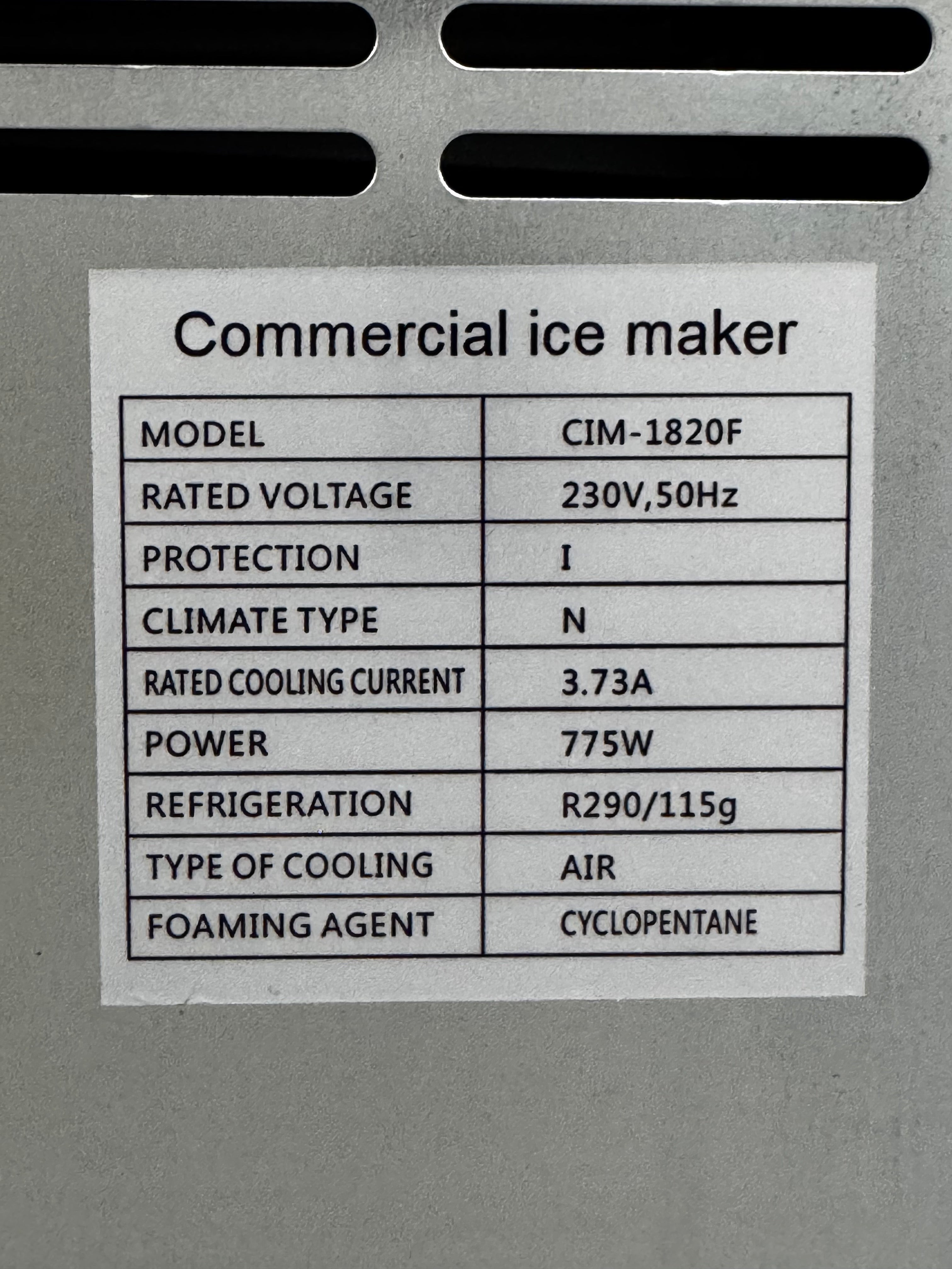 ijsblokjesmachine-informatie