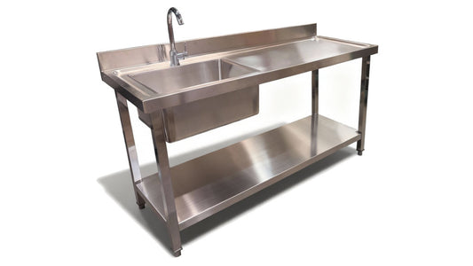 Stainless steel sinks and wash basins